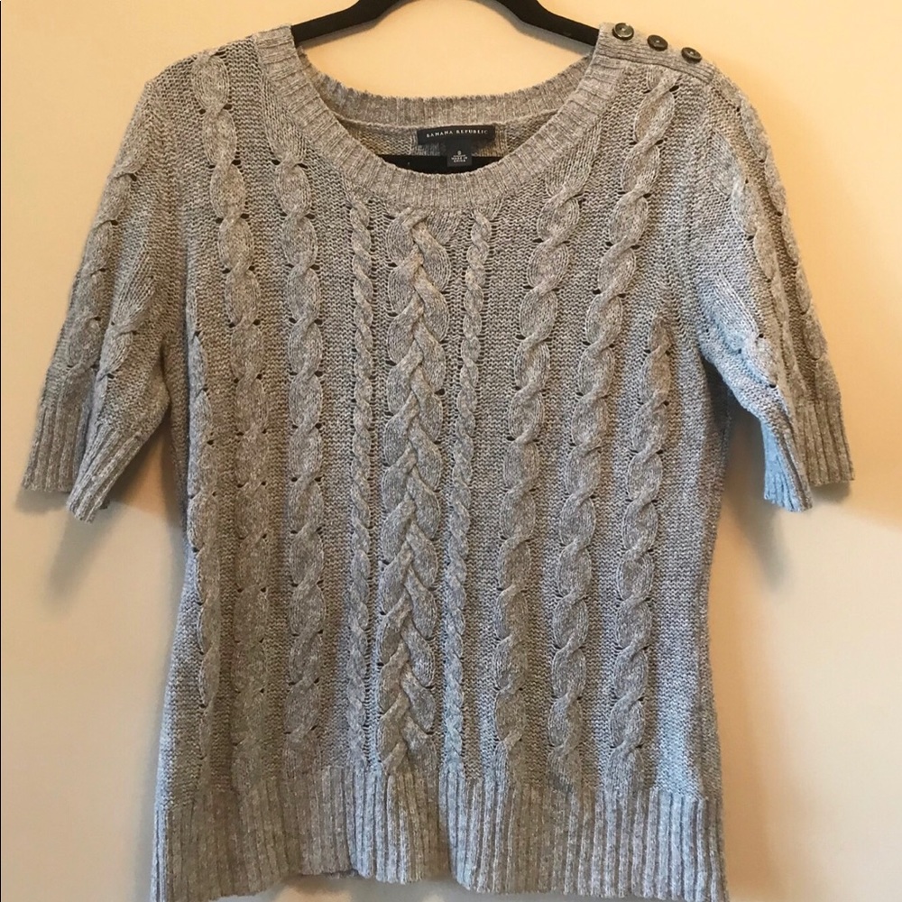 Banana Republic short sleeve sweater